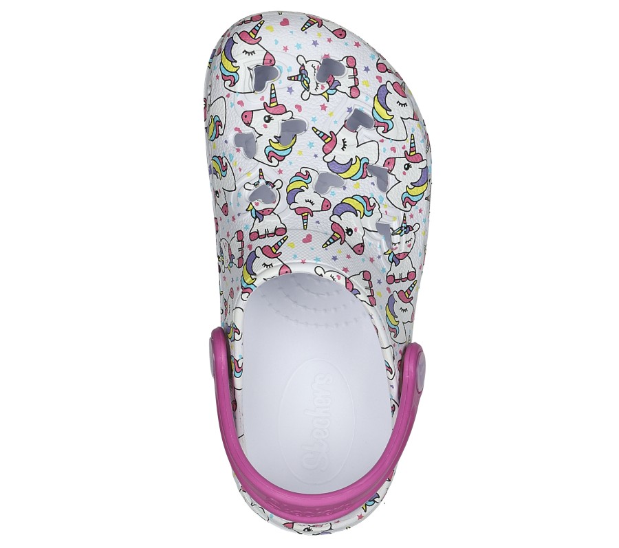 SKECHERS Foamies: Sweetheart - So Charming White / Multi Slip-Ons