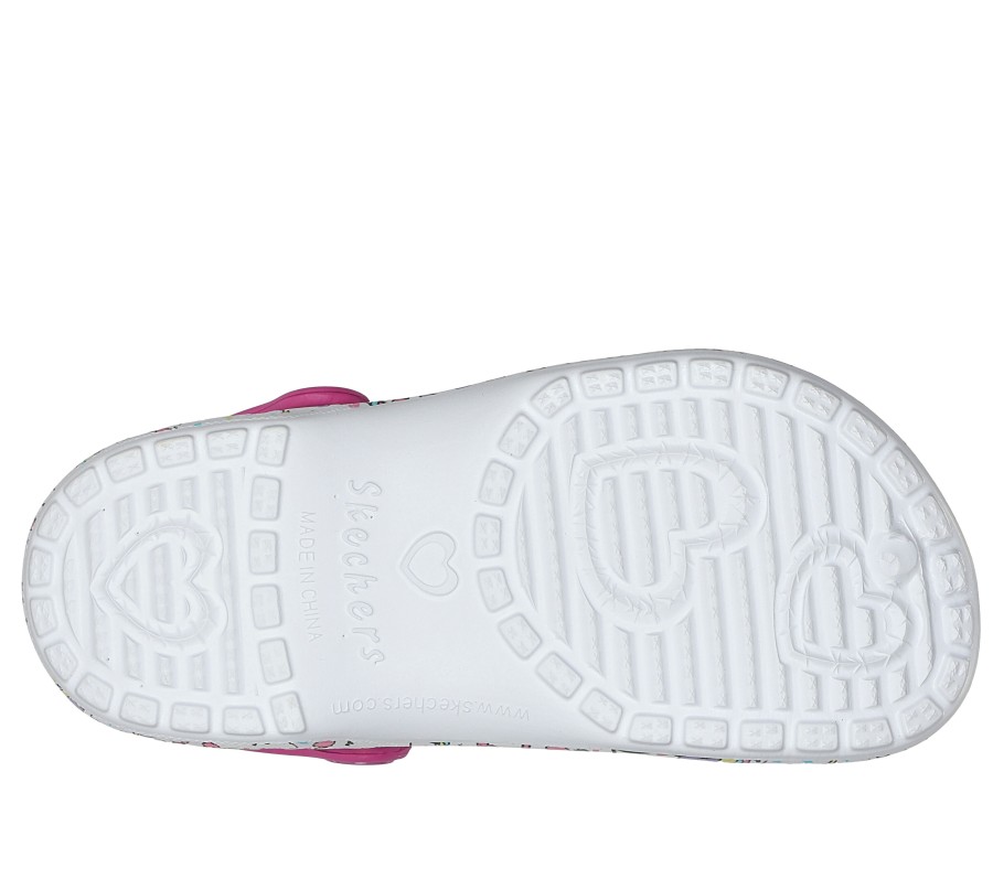 SKECHERS Foamies: Sweetheart - So Charming White / Multi Slip-Ons