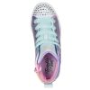 SKECHERS Twinkle Toes: Twinkle Sparks - Star Glitz Lavender / Multi Lace Up