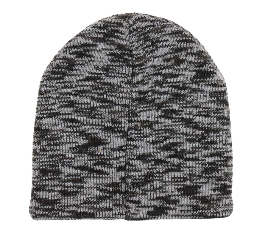 SKECHERS Space Dyed Beanie Hat Gray Accessories