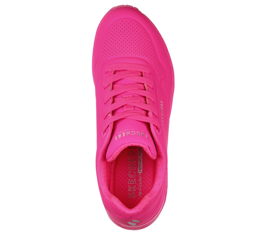 SKECHERS Uno - Night Shades Hot Pink Wedges