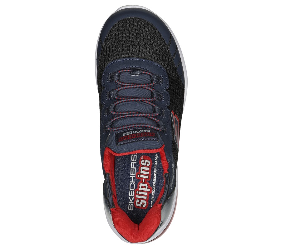 SKECHERS Skechers Slip-Ins: Razor Air - Hyper-Brisk Black / Navy Slip-Ons