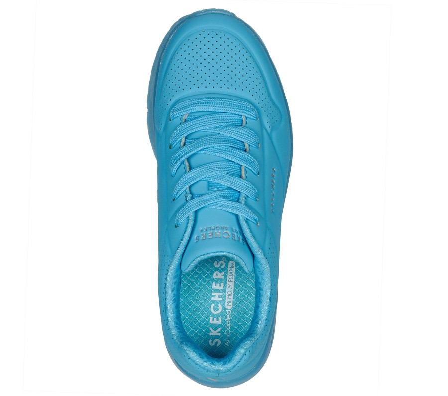 SKECHERS Uno Ice Aqua Lace Up