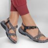 SKECHERS Arch Fit Reggae - Sole-Searcher Black / Gray Sandals