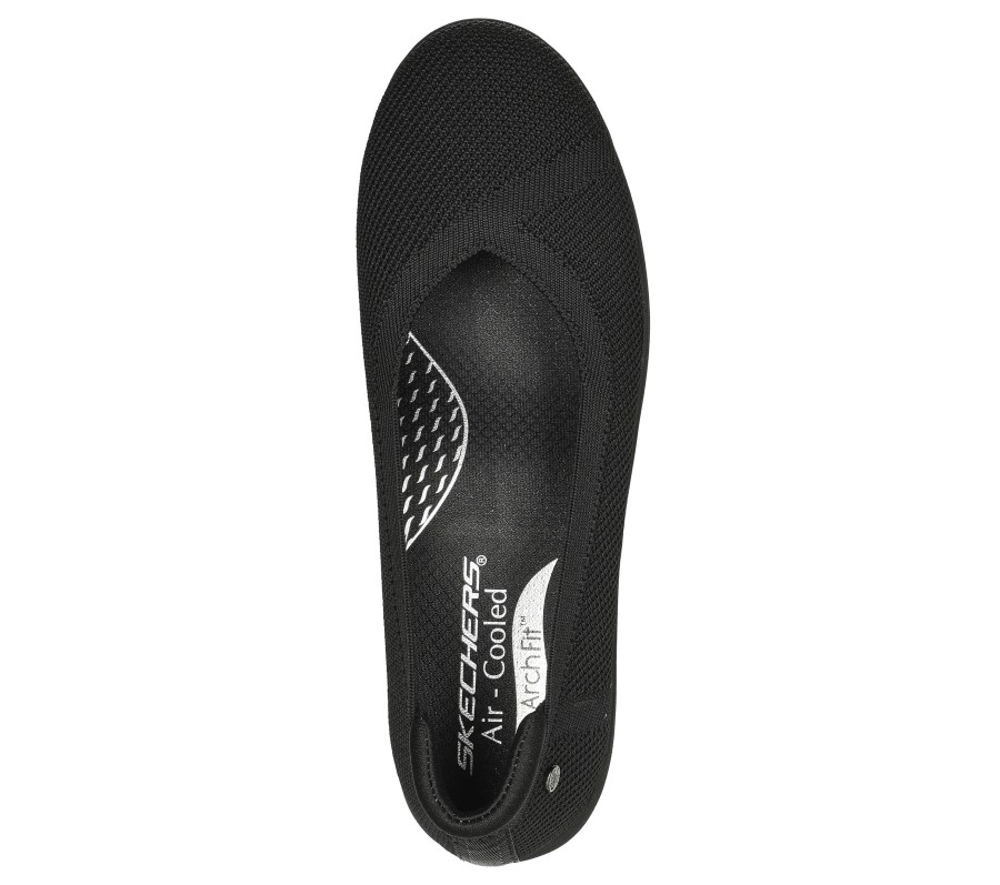 SKECHERS Skechers Arch Fit Cleo Sport Black Slip-Ons