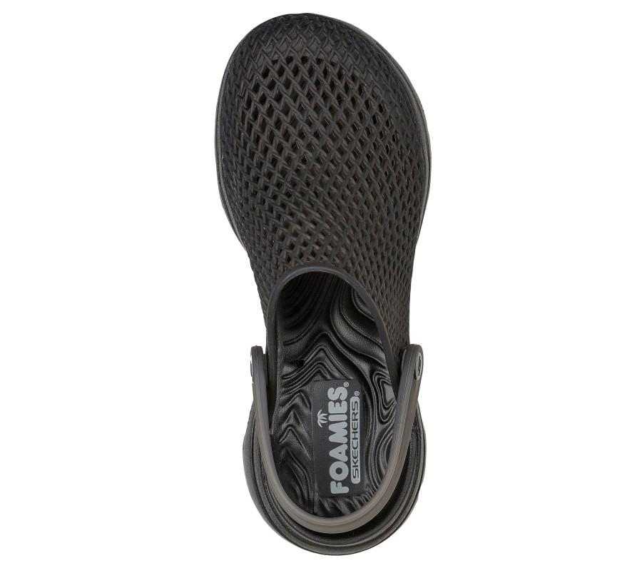 SKECHERS Foamies: Skechers Go Walk 5 - True Catch Black Slip-Ons