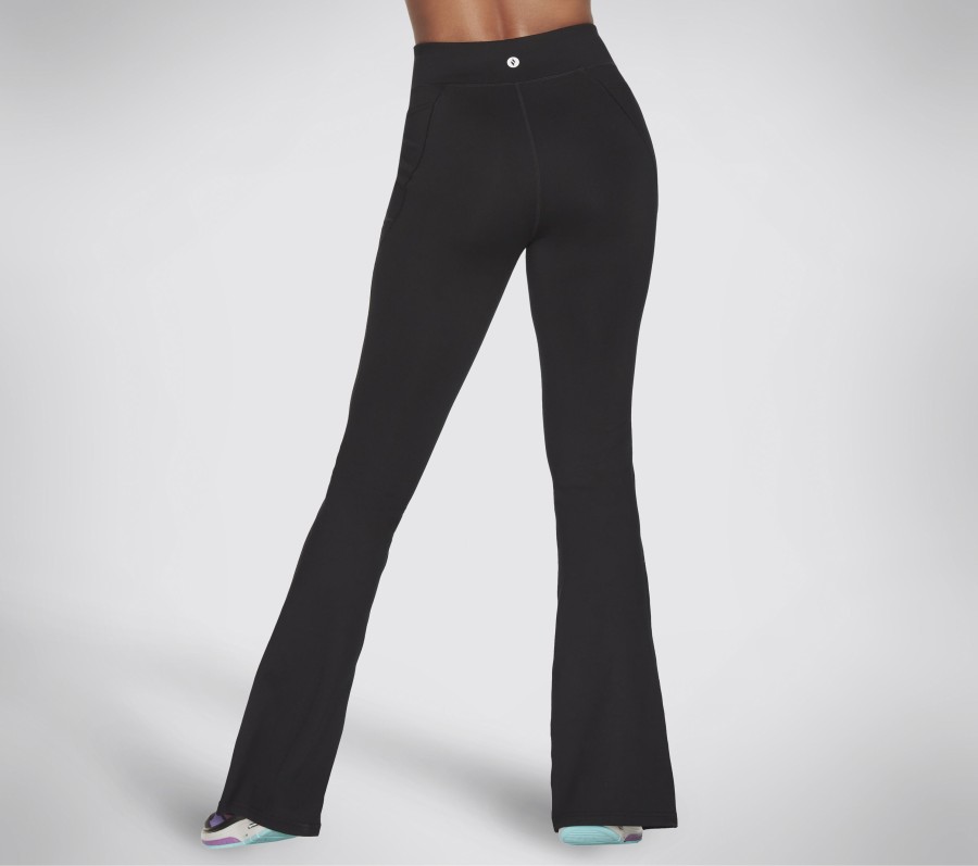 SKECHERS The Go Walk Go Stretch Flare Pant Black Bottoms