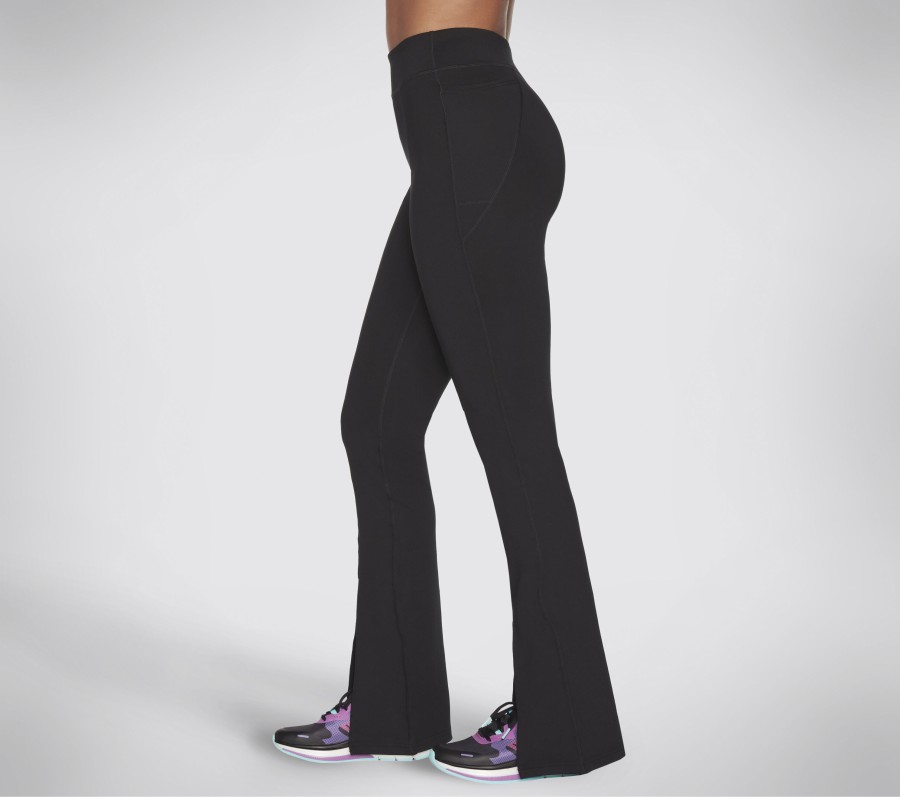 SKECHERS The Go Walk Go Stretch Flare Pant Black Bottoms