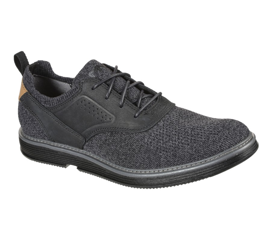 SKECHERS Parallux - Westerly Black Lace Up Oxfords