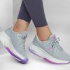 SKECHERS Go Walk Distance Walker - Morning Sunset Gray / Lavender Lace Up