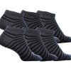 SKECHERS 6 Pack Low Cut Stripe Socks Gray Accessories