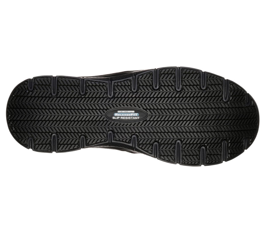 SKECHERS Work Relaxed Fit: Flex Advantage Sr - Bronwood Black Work & Safety