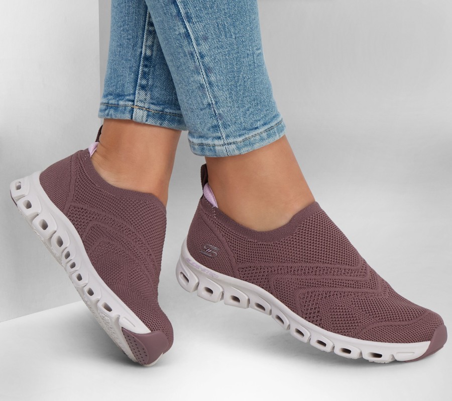 SKECHERS Glide-Step Sport - Charisma Mauve Slip-Ons