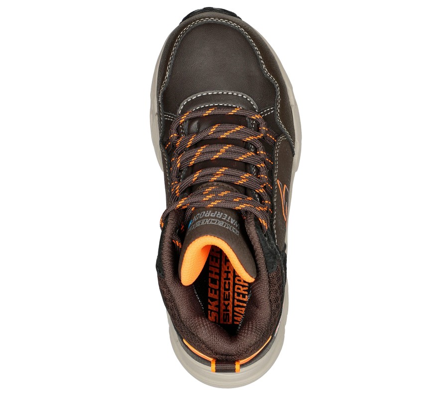 SKECHERS Drollix - Brindor Chocolate / Orange Lace Up