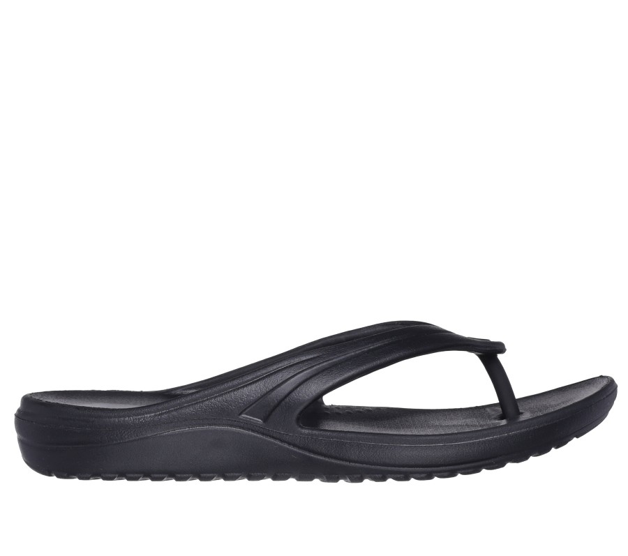 SKECHERS Foamies: Bay Breeze - Special Love Black Sandals