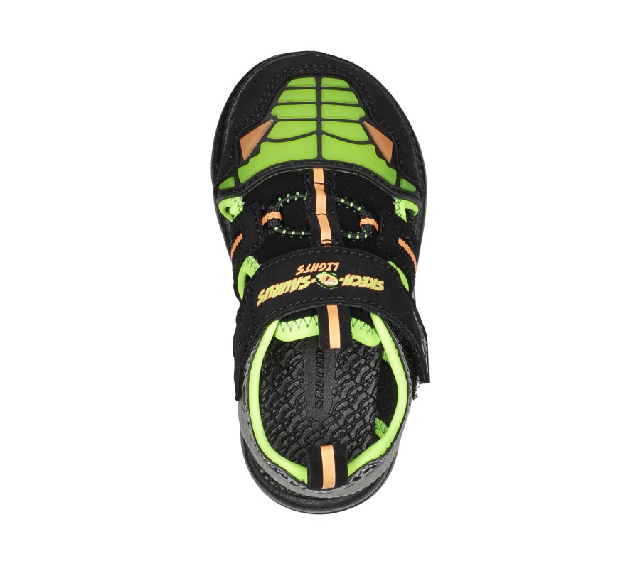 SKECHERS C-Flex Sandal 2.0 - Dino-Rays Black / Lime Sandals