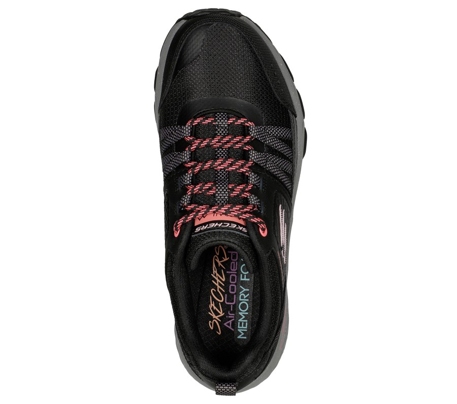 SKECHERS Escape Plan - Endless Pursuit Black / Hot Pink Lace Up