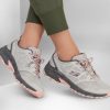 SKECHERS Hillcrest - Pure Escapade Gray / Pink Lace Up