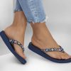 SKECHERS Meditation - Dancing Daisy Navy Sandals