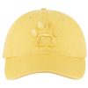 SKECHERS Paw Print Twill Washed Hat Light Gray / Yellow Bobs Apparel