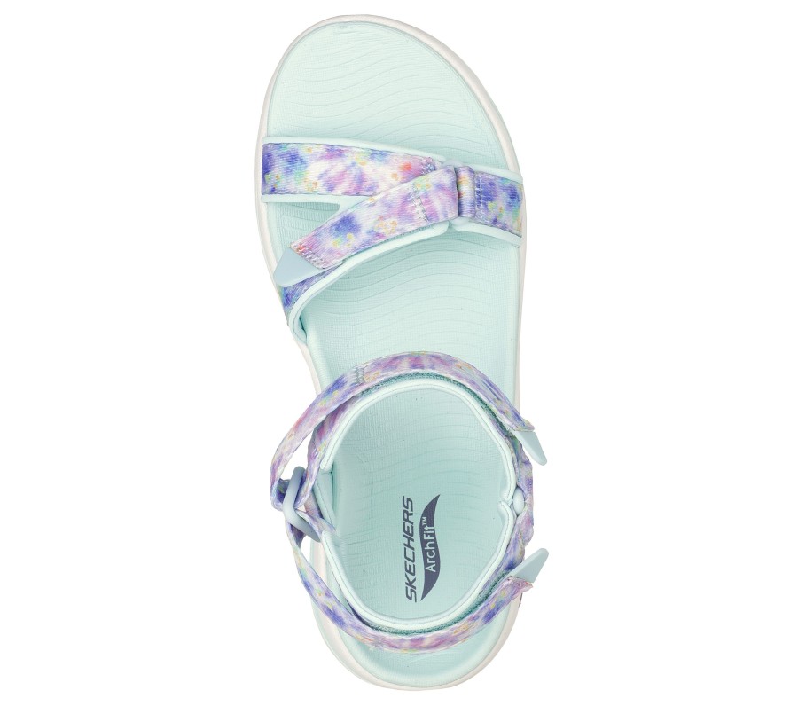 SKECHERS Skechers Go Walk Arch Fit - Ethereal Aqua / Multi Sandals