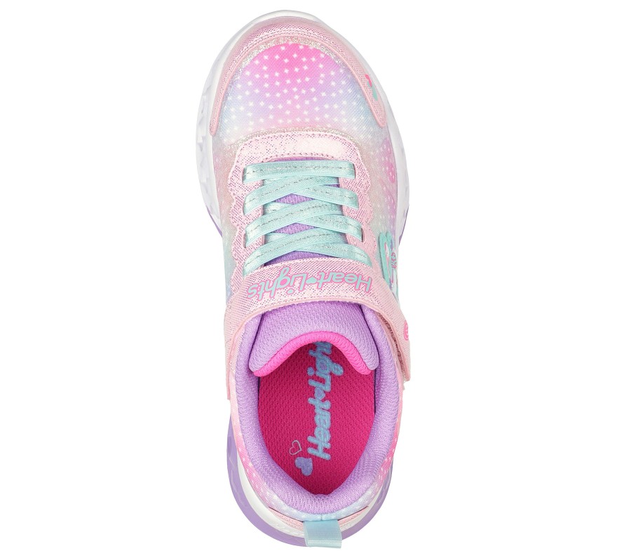 SKECHERS Flutter Heart Lights - Simply Love Pink / Multi Light-Up