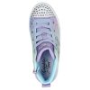 SKECHERS Twinkle Toes: Twinkle Sparks - Wing Charm Light Blue / Multi Lace Up