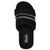 SKECHERS Cozy Slide - Bling It! Black Slippers