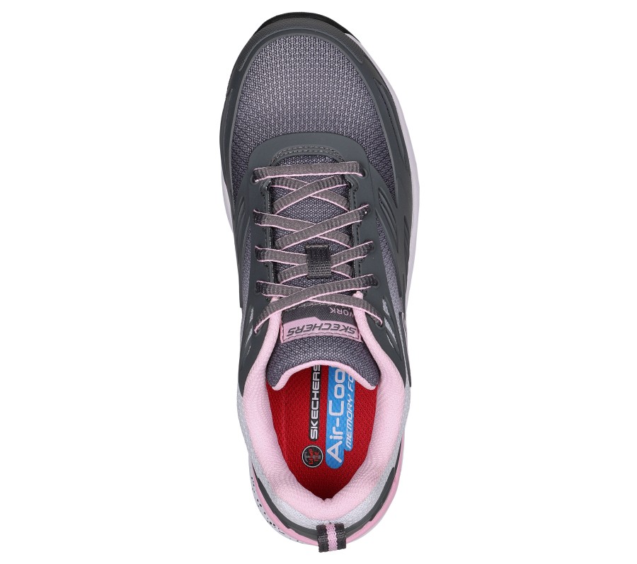 SKECHERS Work: Bulklin - Kaytin Comp Toe Charcoal / Pink Work & Safety