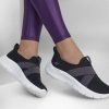 SKECHERS Go Walk Flex - Lilly Black / Purple Slip-Ons