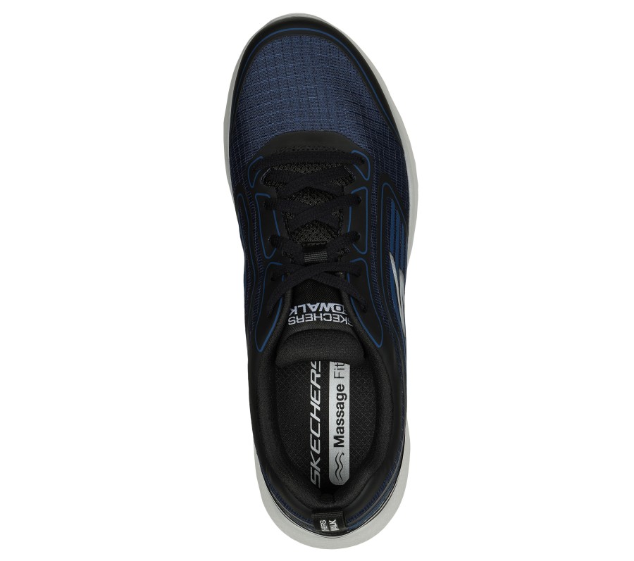 SKECHERS Go Walk Massage Fit - Hydro Massage Navy / Black Athletic Sneakers