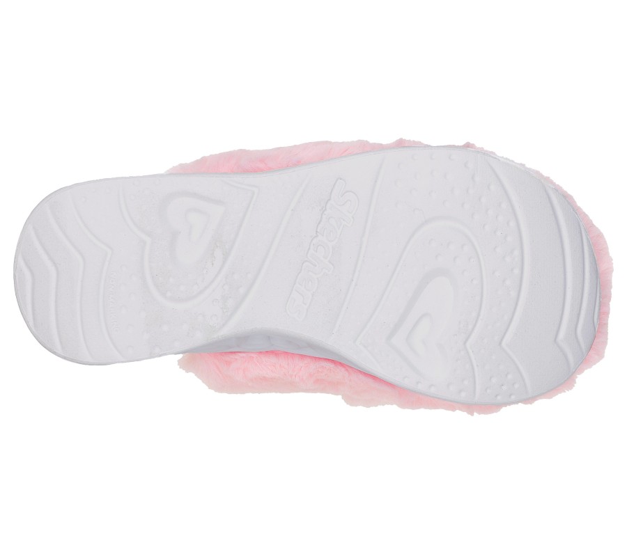 SKECHERS Heart Lights Sandals - Unicorn Snuggles Pink Slip-Ons