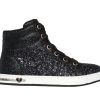 SKECHERS Shoutouts - Glitter Glams Black / Rose Gold Lace Up