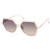 SKECHERS Semi-Rimless Geometric Sunglasses White Accessories