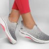 SKECHERS Skechers Go Walk Arch Fit - Lunar Views Gray / Coral Slip-Ons