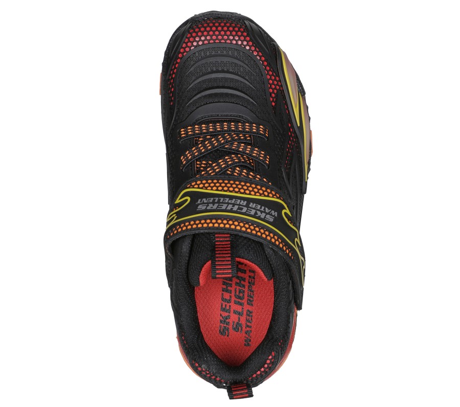 SKECHERS S Lights: Hydro Lights - Heat Stride Black / Red Light-Up