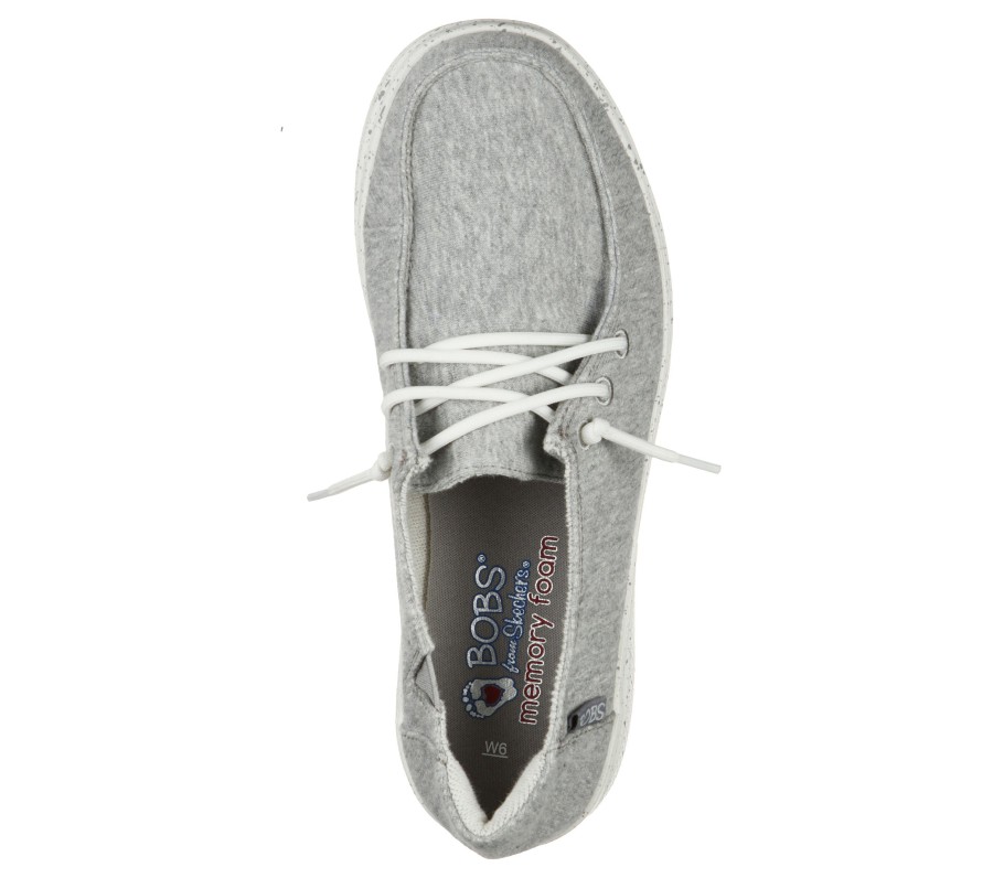 SKECHERS Bobs Skipper - Beach Camp Gray Boat Shoes