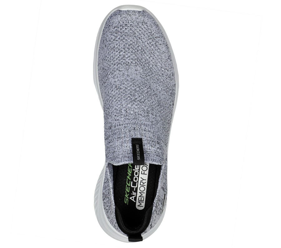 SKECHERS Ultra Flex 3.0 - Demcheck White / Black Slip-Ons