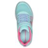 SKECHERS Microspec Plus - Swirl Sweet Aqua / Pink Athletic Sneakers